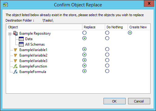 Confirm Object Replace
