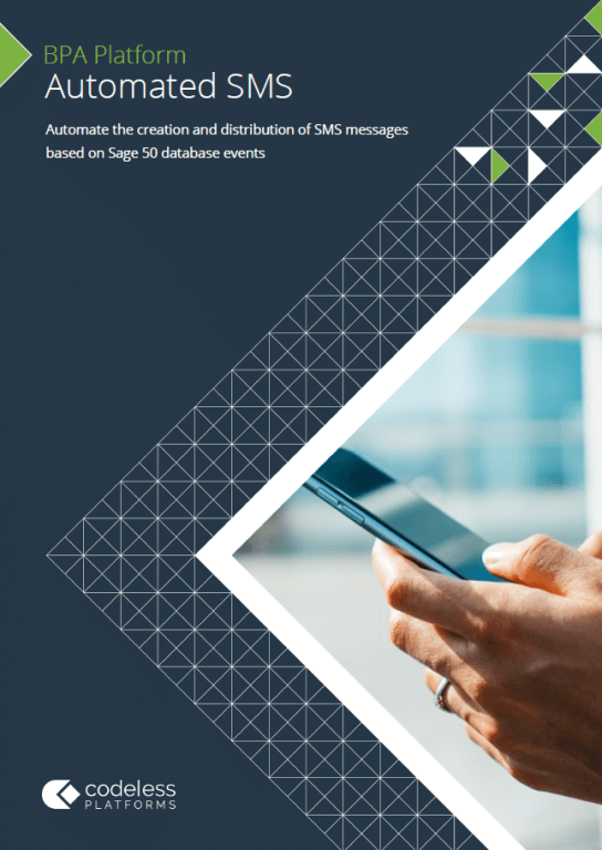 Automated SMS for Sage 50 Brochure