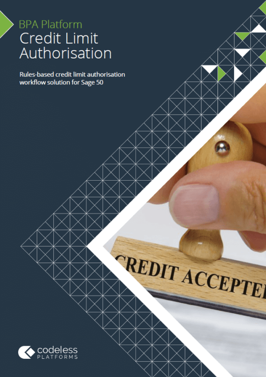 Credit Limit Authorisation for Sage 50 Brochure