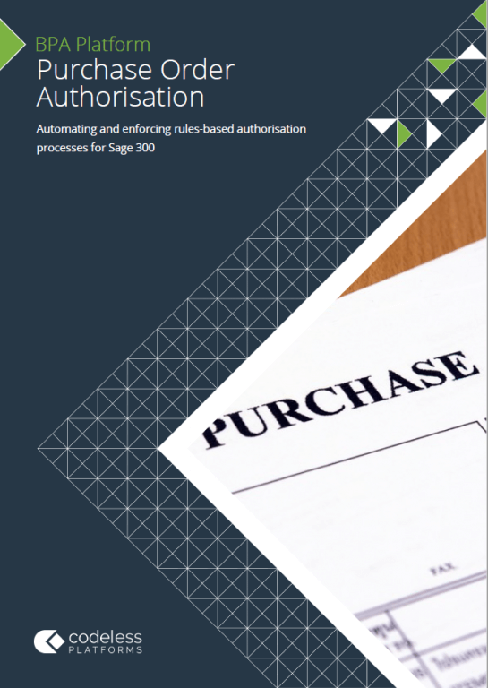 Purchase Order Authorisation for Sage 300 Brochure