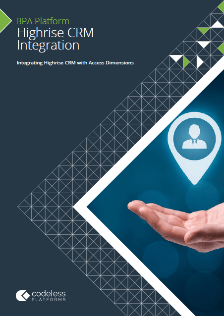 Highrise CRM Access Dimensions Integration Brochure