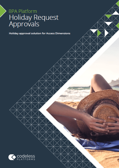 Holiday Request Approvals for Access Dimensions Brochure