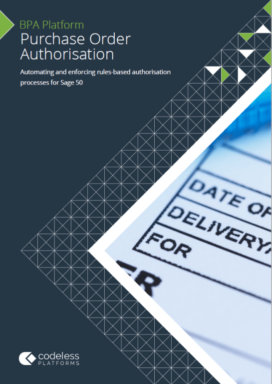 Purchase Order Authorisation for Sage 50 Brochure