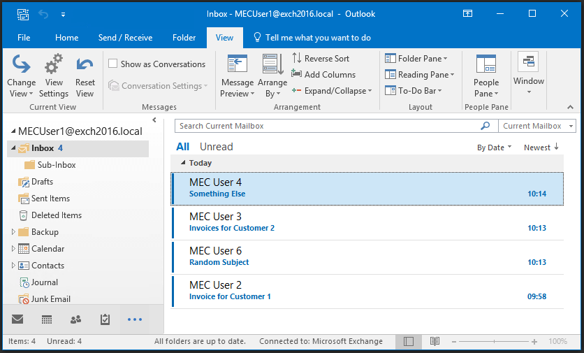 Microsoft Exchange Connector Tool – Find operation examples