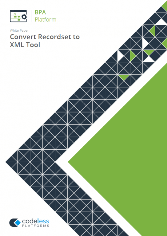 White Paper - Convert Recordset to XML