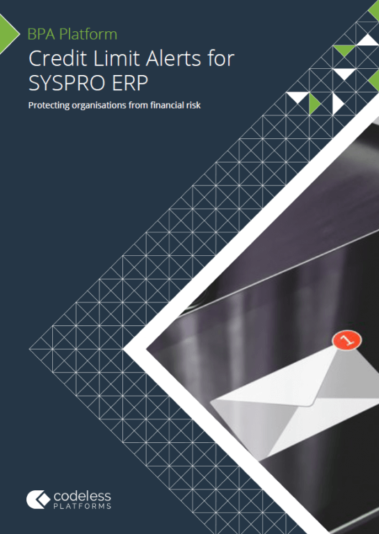 Credit Limit Alerts for SYSPRO Brochure