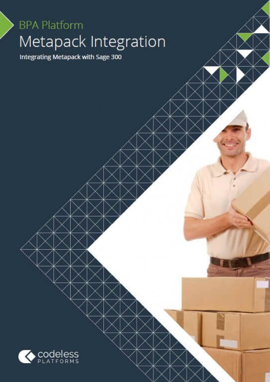 Metapack Sage 300 Integration Brochure