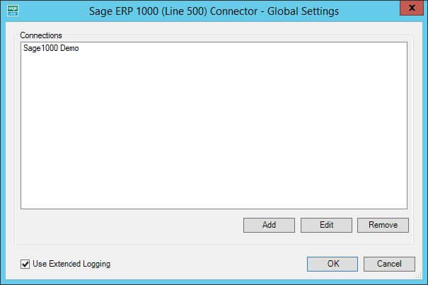 Sage ERP 1000 Integration Connector Tool