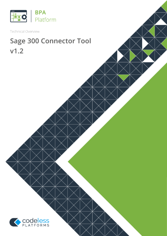 Sage 300 Connector Tool Whitepaper