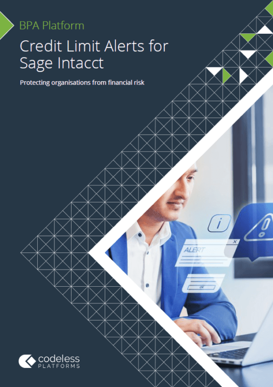 Credit Limit Alerts for Sage Intacct Brochure