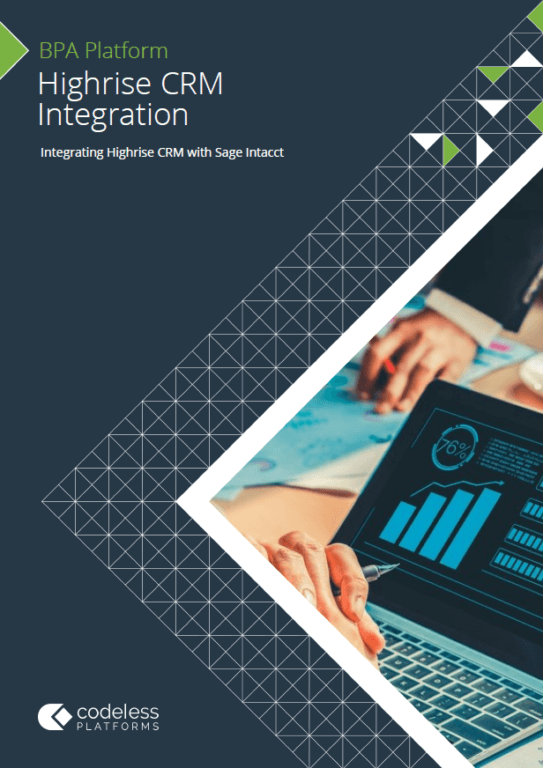 Highrise CRM Sage Intacct Integration Brochure