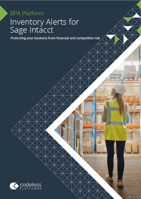 Inventory Alerts for Sage Intacct Brochure