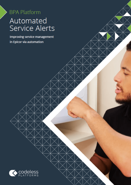 Automated Service Alerts for Epicor Brochure