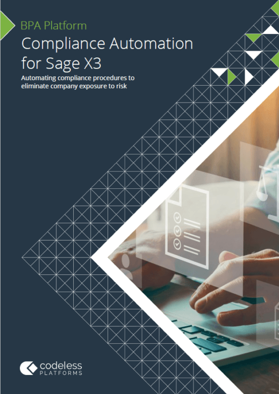 Compliance Automation for Sage X3 Brochure