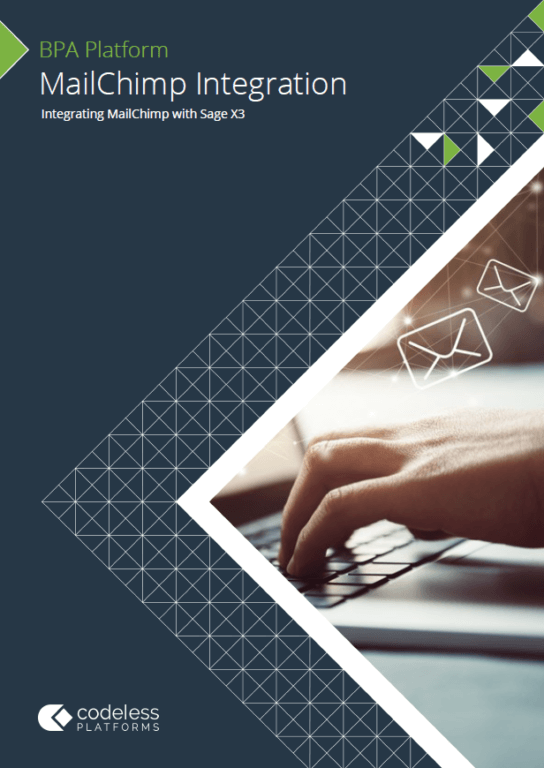 MailChimp Sage X3 Integration Brochure
