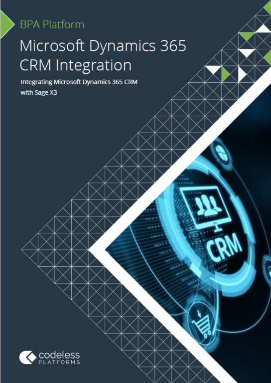 Microsoft Dynamics 365 CRM Sage X3 Integration Brochure