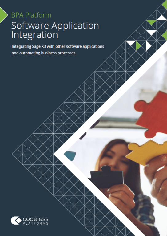 Software Application Integration for Sage X3 Brochure