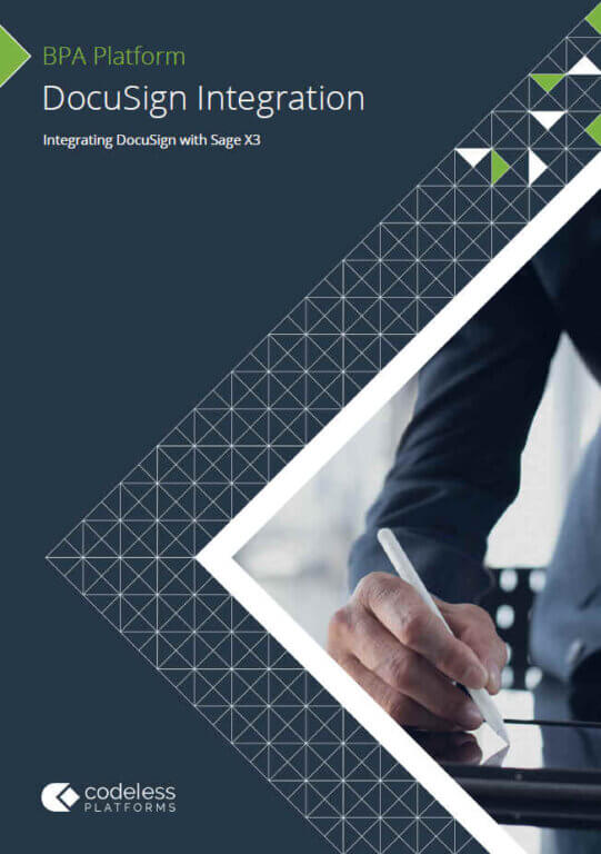 DocuSign Sage X3 Integration Brochure